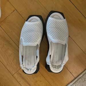 White slide on shoes for spring/summer